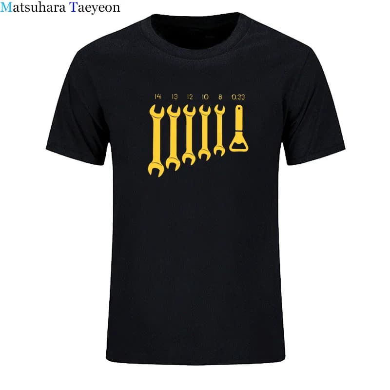 Cacciavite apriscatole meccanico t-shirt uomo Car Fix Engineer Cotton Tee manica corta divertente maglietta grafica Top Tee abbigliamento da uomo