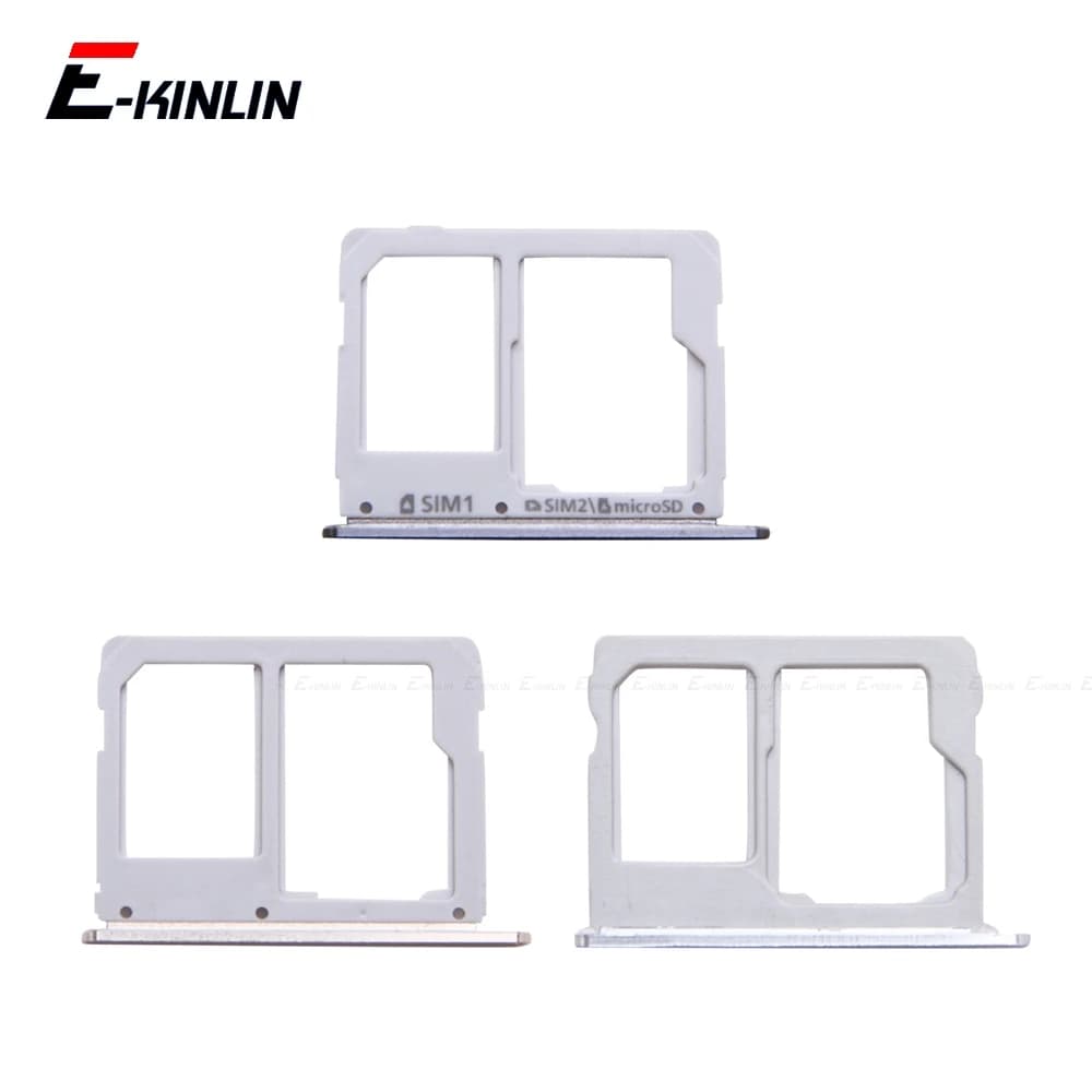Sim Micro SD Card Socket Holder Slot Vassoio Lettore Per Samsung Galaxy A3 A5 A7 2016 A710 A510 A310 Adattatore Contenitore Connettore