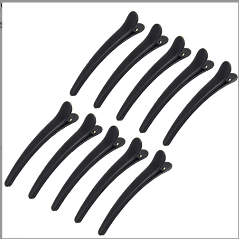 10 Pz/set Bordo di Plastica Clip Tornante Accessori Più Il Formato 8 CENTIMETRI Becco di Pesce Clip di Capelli e Becco di Anatra Clip Tornante Strumenti Per Lo Styling Dei Capelli