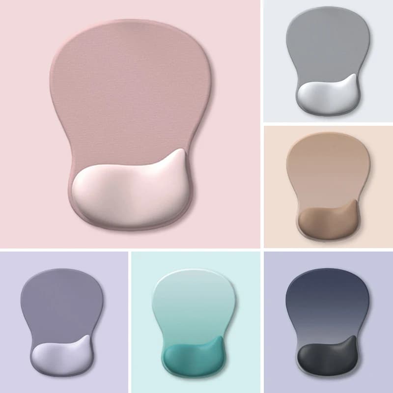 Tappetino per mouse ergonomico con supporto per il polso in gel Comodo tappetino per mouse con poggiapolsi con base in PU antiscivolo per alleviare il dolore da scrivania da ufficio