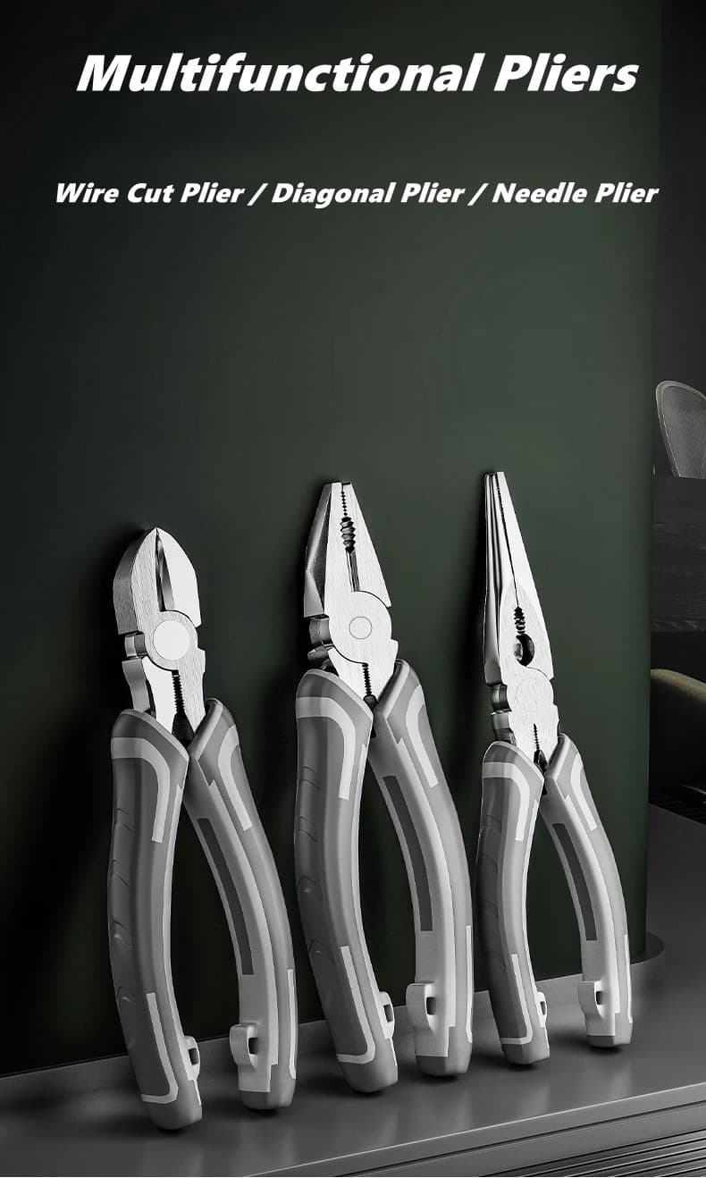 Pinze diagonali universali multifunzionali Tagliafili hardware Elettricista professionale Antiscivolo Strumenti di riparazione durevoli