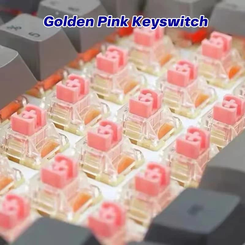 TTC Oro Rosa V2 Interruttore tastiera meccanica 37g Interruttori lineari a 3 pin SMD RGB Argento personalizzato Hot Swap Liscio Lubrificato in fabbrica