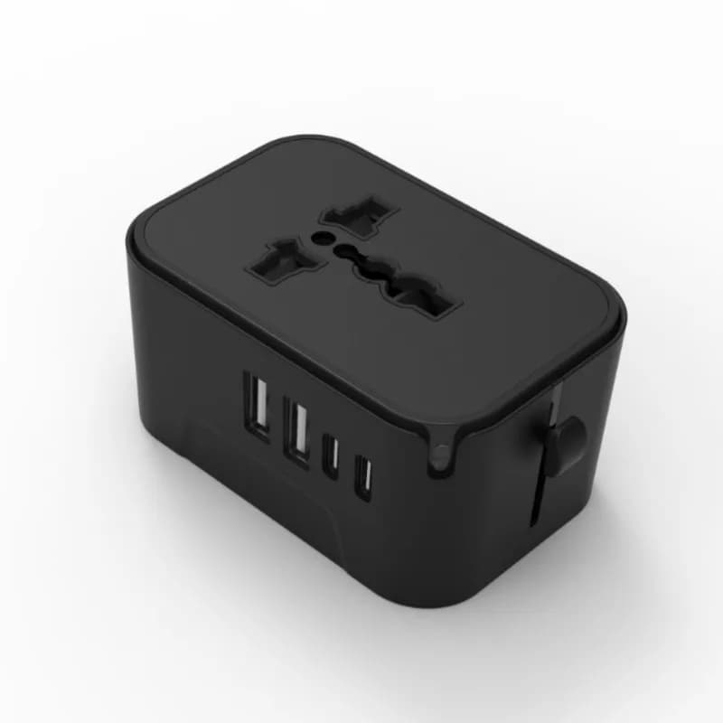 Universal Travel Adapter GaN 20W PD3.0 QC3.0 USB-C USB-A Worldwide Plug Converter 100-250V For US EU UK AU