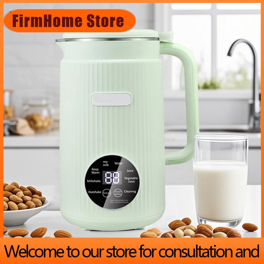 FirmHome Store220V/110V Nut Milk Maker 1.2L Multifunctional Electric Soybean Milk Machine Food Blender Ice Crusher Fruit Juice M