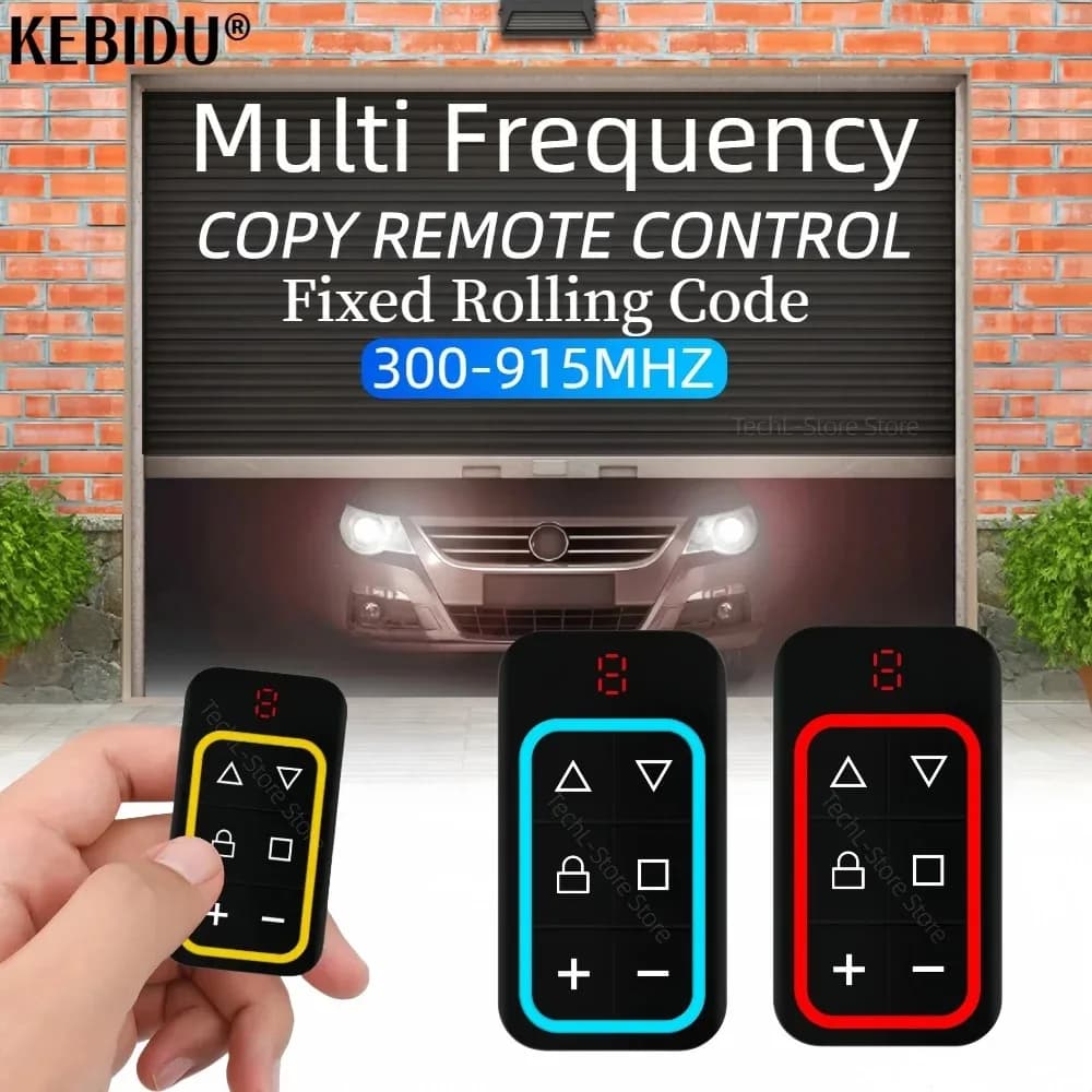 Duplicatore di copia del telecomando per porta del garage multifrequenza 300-915MHZ 433mhz 868mhz Telecomando per garage multimarca