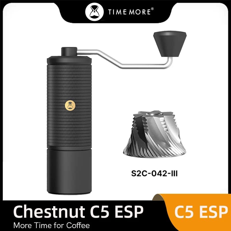 TIMEMORE C5ESP Handmade espresso coffee grinder Handmade coffee grinder with adjustable steel core Send brush for cleaning External portable