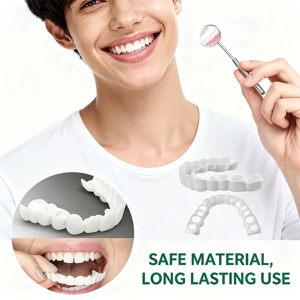 Nuove Faccette Dentali Sbiancanti Smile Teeth, Copertura Temporanea, Protesi Confortevole per Bellezza Domestica H2931