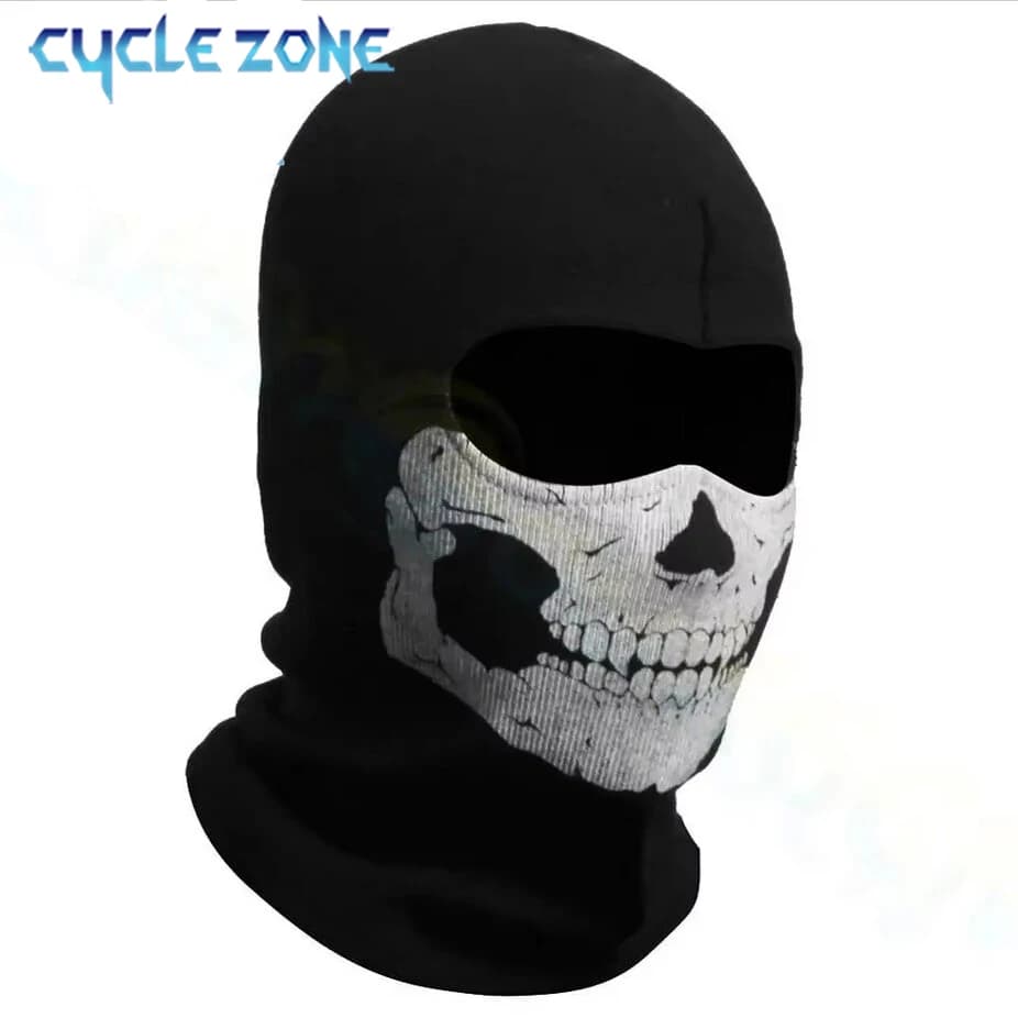 Bicycle Waist Mask Full Face Print Teschio Full Face Mask for Motorcycle Antique Skiing Scale neck for head Bicycle helmet