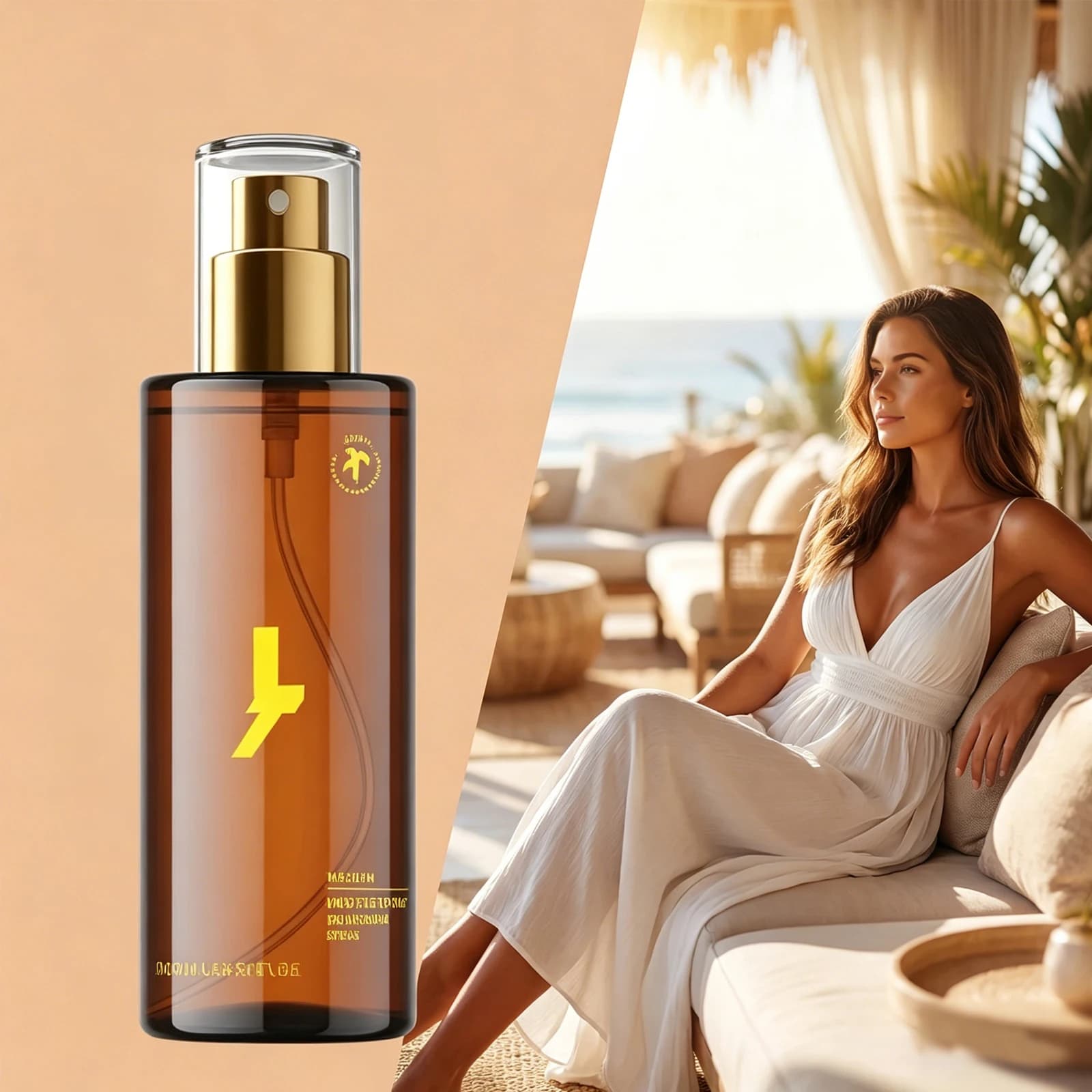 Spray abbronzante idratante che assorbe la luce solare, autoabbronzante per il corpo, bronzer a lunga durata, olio naturale per potenziare l'abbronzatura, per uomini e donne