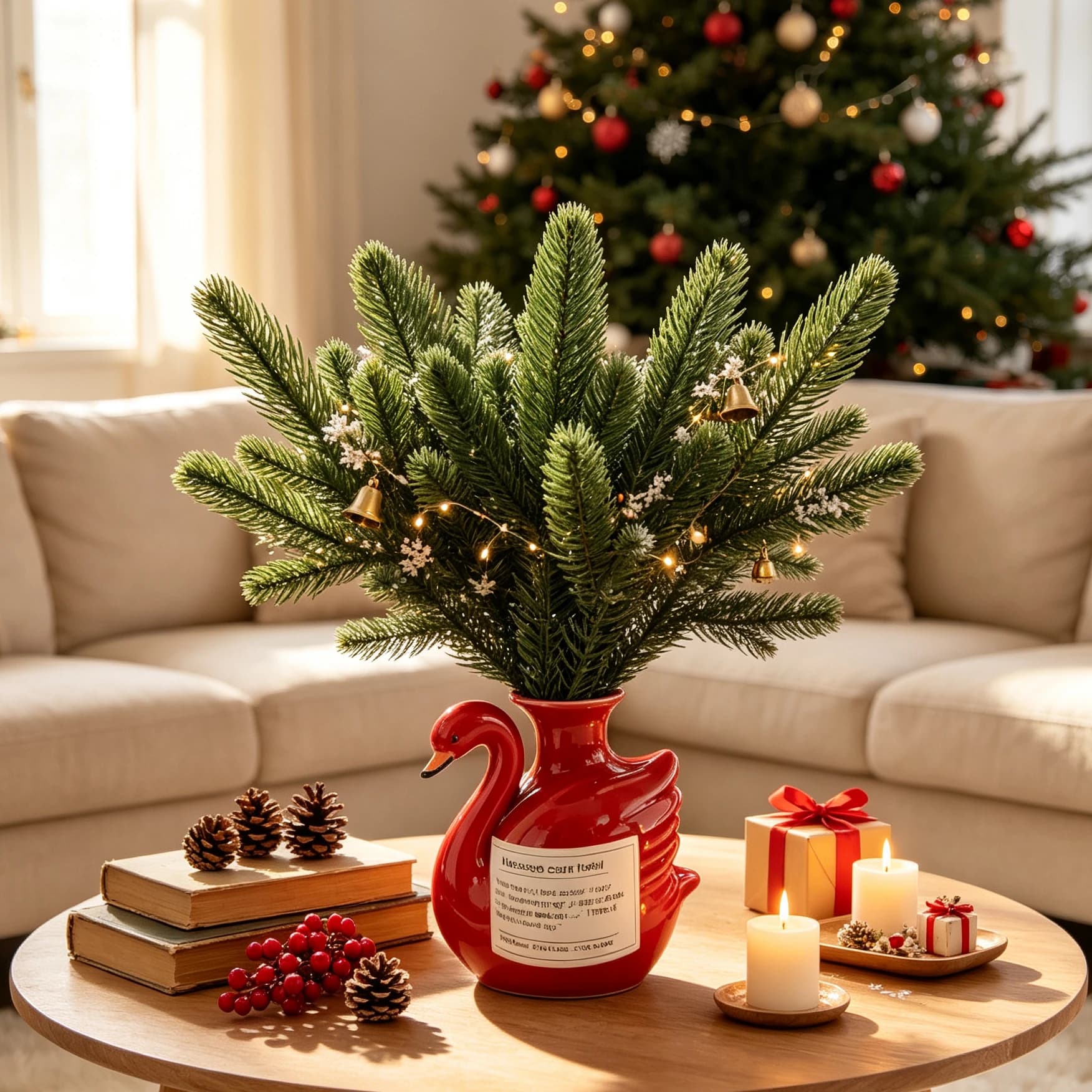 20/40 Pcs Artificial Green Leaves Plants Plastic Grass Wedding Holiday Household Christmas Tree Filler Home Table Decor DIY Gift