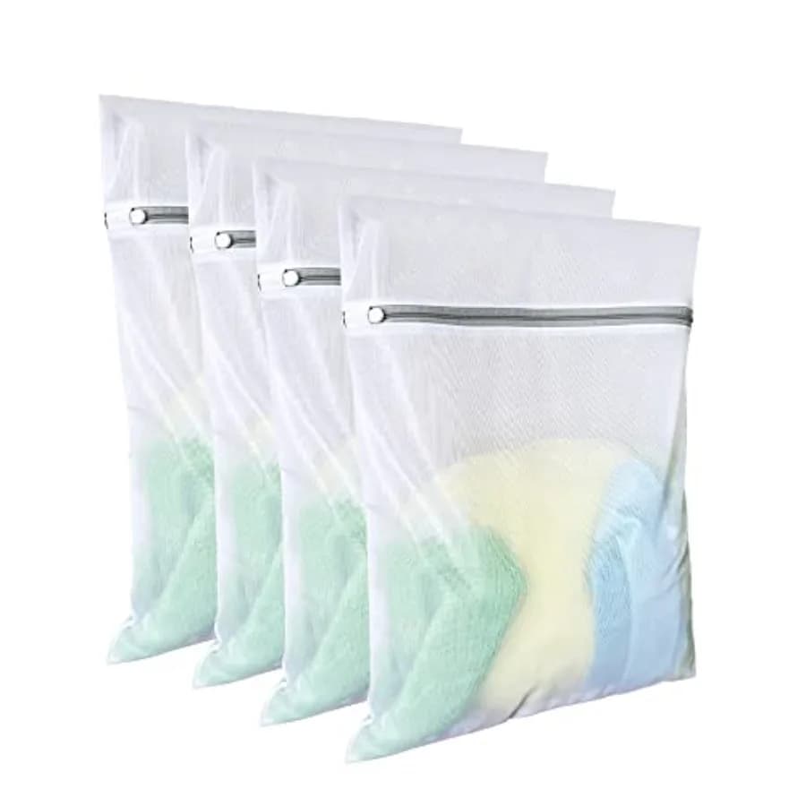 Laundry Bags Mesh Wash Bags 4Pcs, 16 x 20 Inches,delicate laundry bag for College, Dorm, Storage