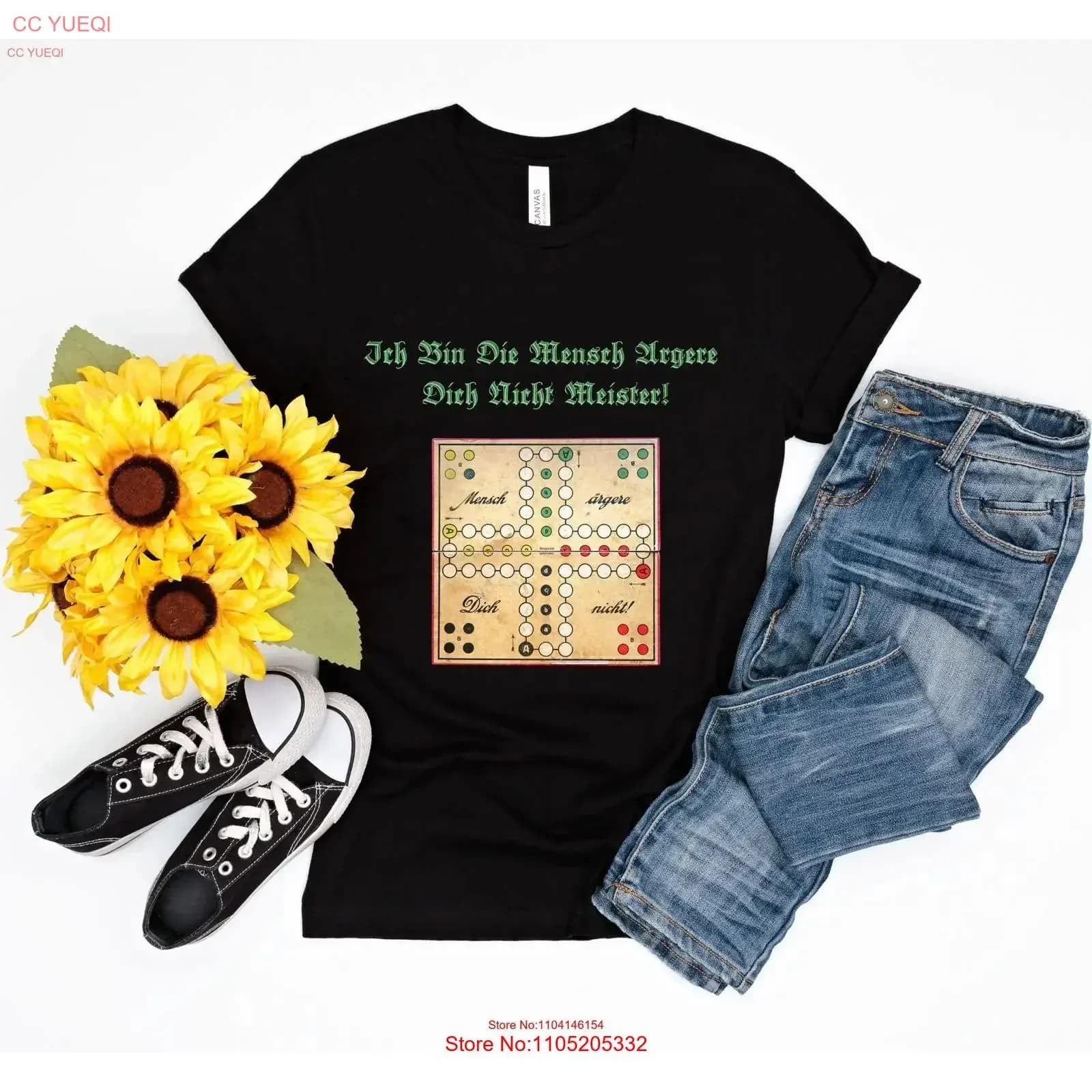 Mensch Argere Dich Nicht T Shirt Gioco da tavolo unico Classico vintage Gioco Nostalgia Abbigliamento Divertimento Giochi tradizionali tedeschi homme