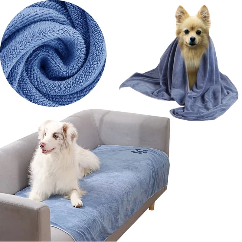 Microfiber Pet Towel Super Absorbent Quick Dry Dog Cat Bath Towel Soft Pet Cleaning Towel for Puppy Kitten Pet Grooming