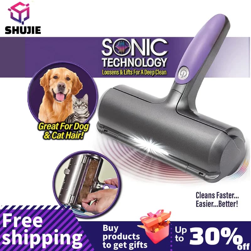 Pet Hair Remover Roller Remover Spazzola per la pulizia Rimozione della pelliccia Cane Gatto Animali Spazzola per capelli Abbigliamento per auto Divano Tappeti Pettini