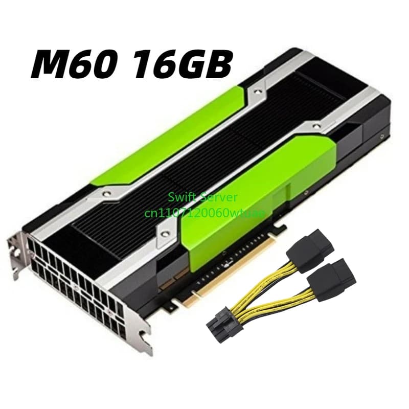 Scheda grafica professionale M60 16GB per elaborazione, rendering AI, modellazione e virtualizzazione.