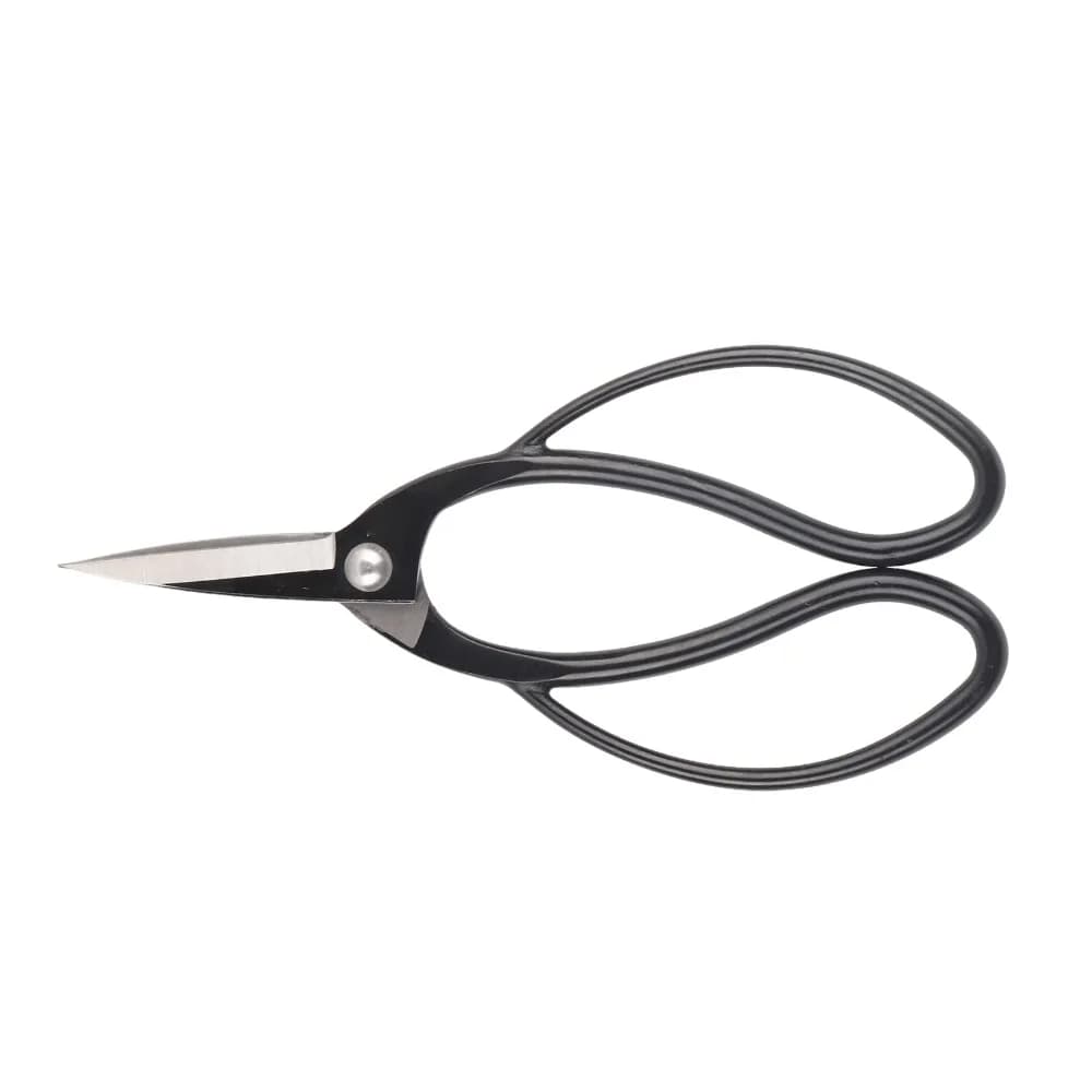 Composite Steel Bonsai Pruning Scissors Butterfly Handle Black Garden Root Shears Hand Operated Sharp Blades