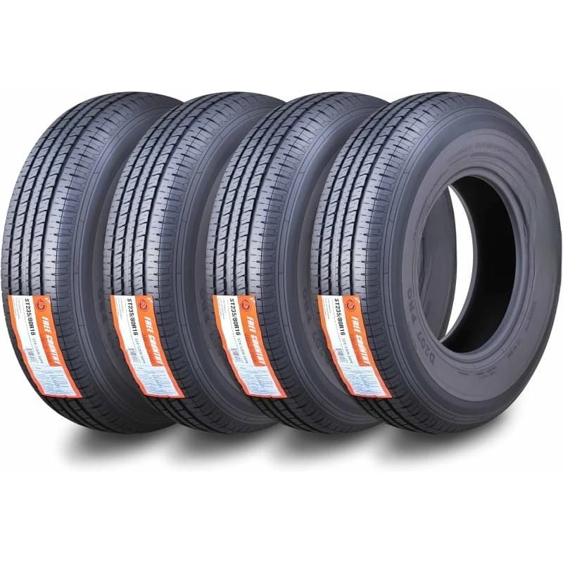 Grand Ride Set 4 trailer tyres ST235/80R16 10 layer radial load range And Radial with steel belt with prime protection 11123