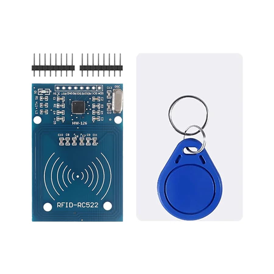 MFRC-522 Kit RFID RC522 Modulo Mifare 13,56 MHz + Scheda S50 + Portachiavi, Lettore Lettore SPI per Arduino Raspberry Pi
