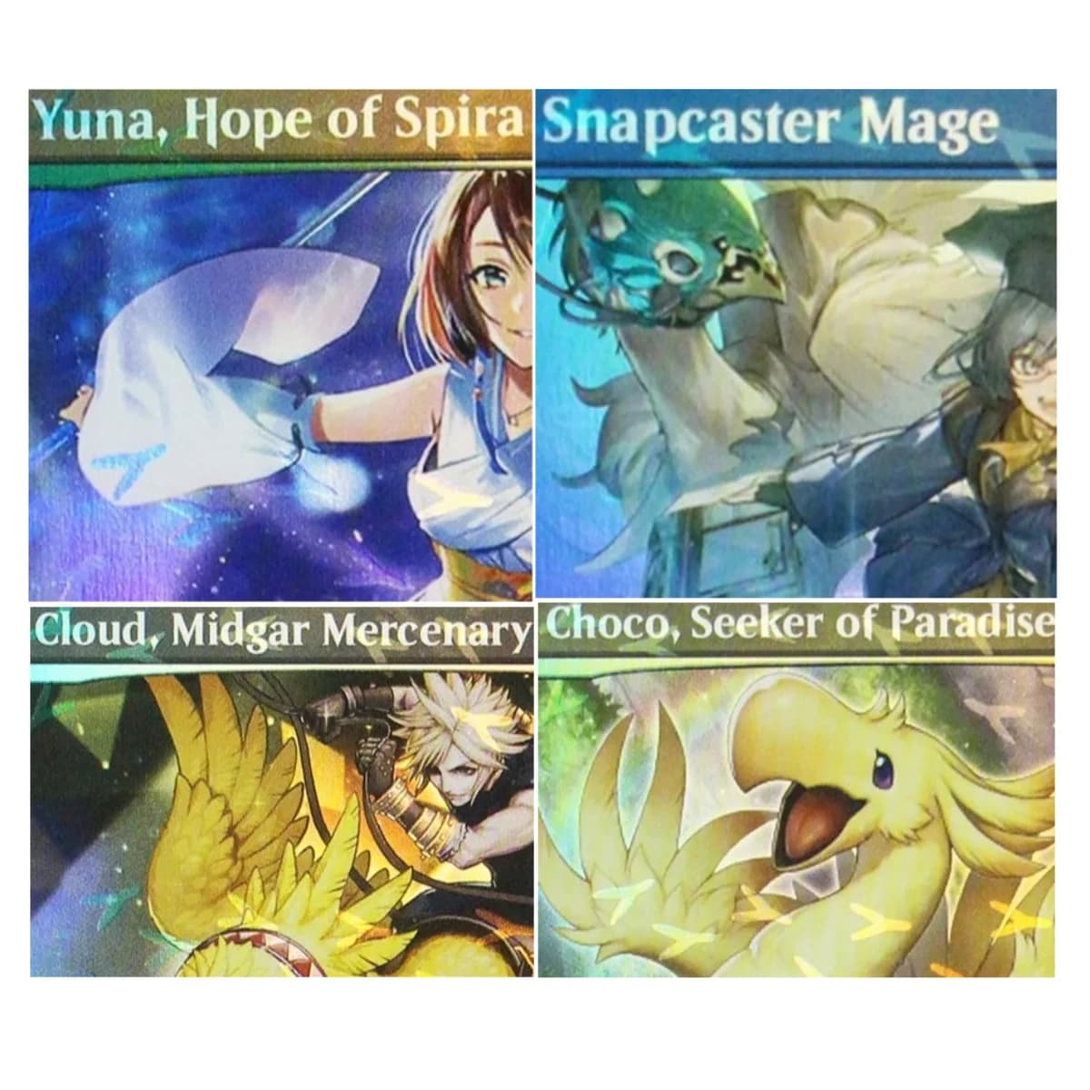Foil "Tifa Lockhart/Cloud,Midgar Mercenary/Tataru Taru" Proxy Cards Top Quality Board Game Trading Cards