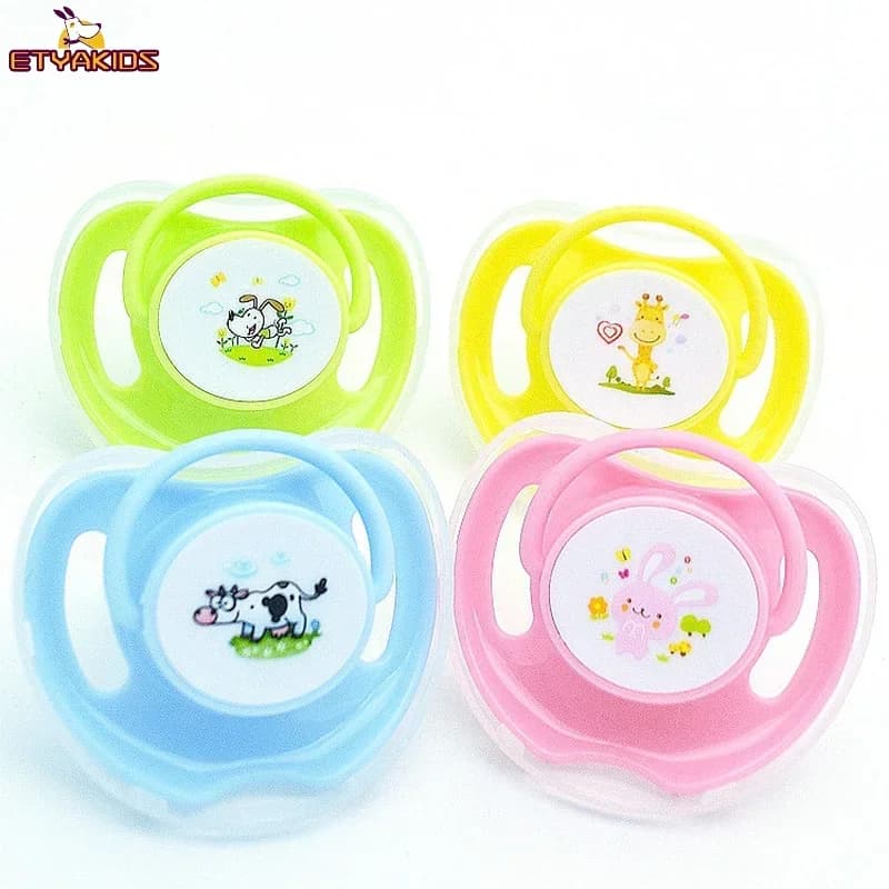 Conigli Mucca Giraffa Modello di Cane Del Fumetto Ciuccio per Il Bambino Infantile Tettarelle Da Biberon Succhietto Food Grade Neonati Ciuccio Massaggiagengive Accessori