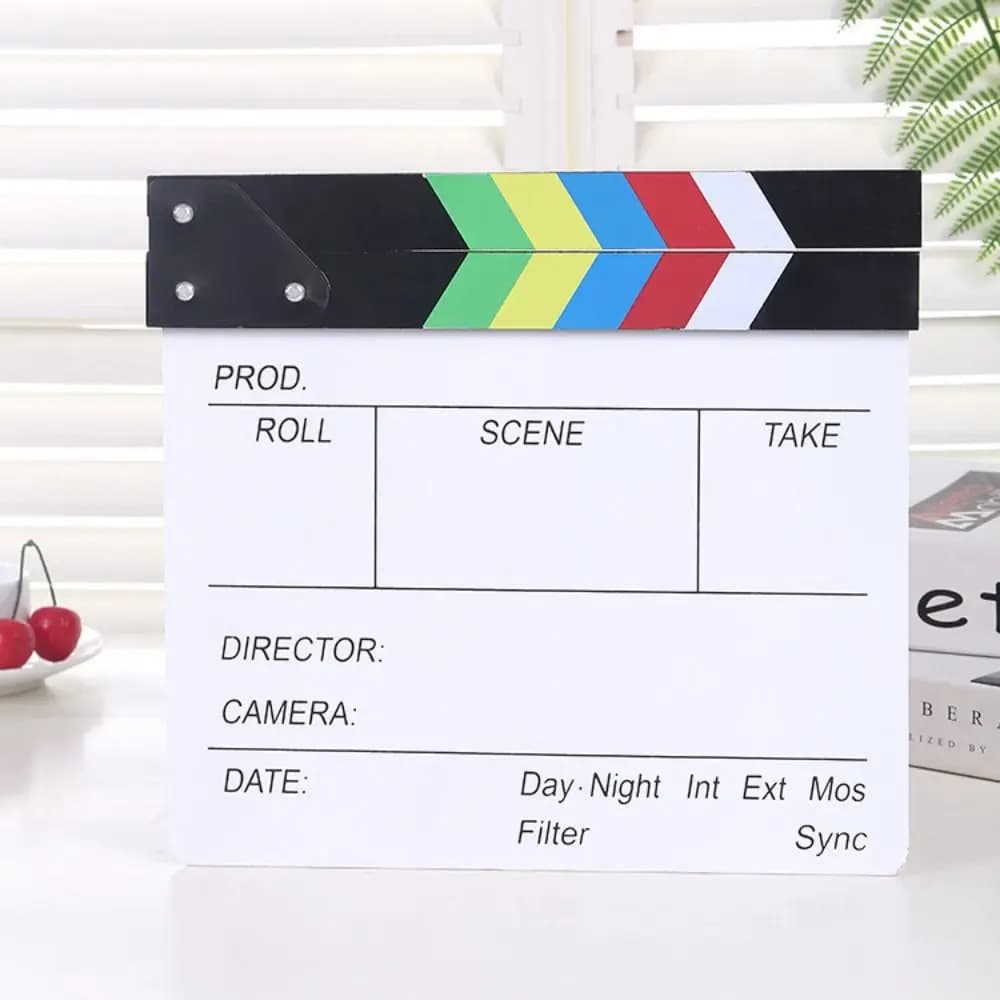 Acrylic Regisseur Scene Clapperboard Photography Ornaments Prop Regisseur Clapping Board Regisseur Board Creative