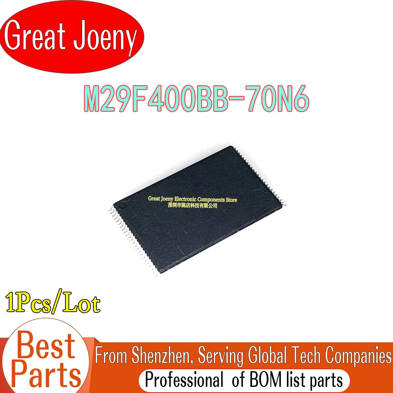 100% Nuovo Originale M29F400BB70N6 M29F400BB-70N6 M29F400BB IC FLASH 4MBIT Chipset TSOP-48