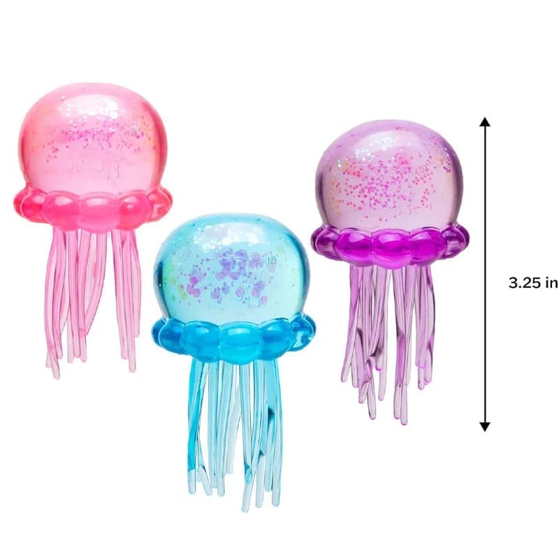 Serie di ornamenti squishy a forma di medusa, adatti per alleviare lo stress e il relax, divertenti giocattoli da schiacciare.