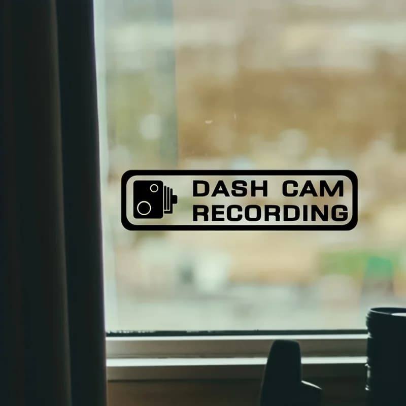 Dash Cam Car Sticker Windshield Decal HD Camera Auto Performance Parts Exterior Styling Vehicle Accessories Window Decor