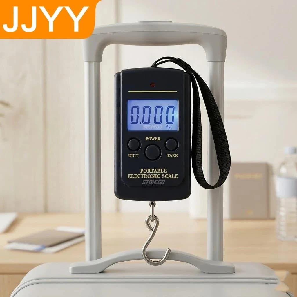 Mini Bilancia Digitale 40kg X 10g per Pesca, Bagagli, Viaggi, Strumento di Pesatura Elettronico con Gancio