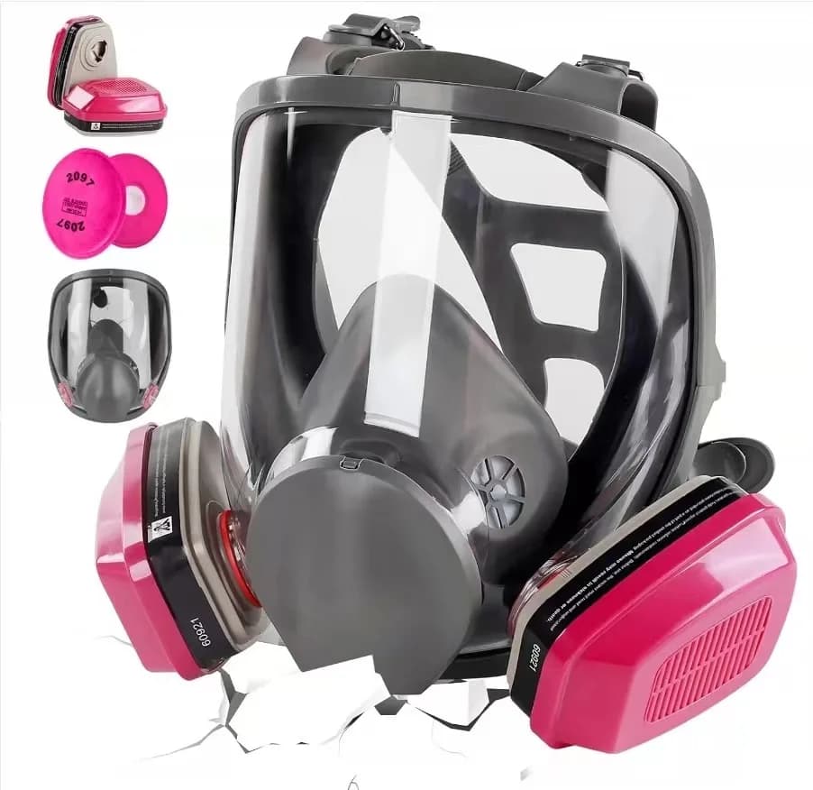 Respiratore a pieno facciale 6800 maschera antigas maschera riutilizzabile con filtro 60921 maschera antipolvere antiappannamento vernice spray per fumo a vapore organico