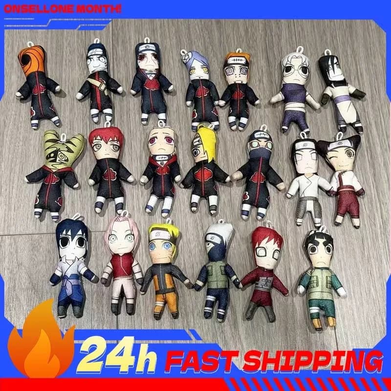 Mini Ciondolo Giocattolo Astratto a Forma di Naruto, Divertente Pupazzo Fai-da-Te Naruto Uzumaki, Bambola di Peluche Itachi Uchiha, Giocattolo Q di Kakashi Hatake