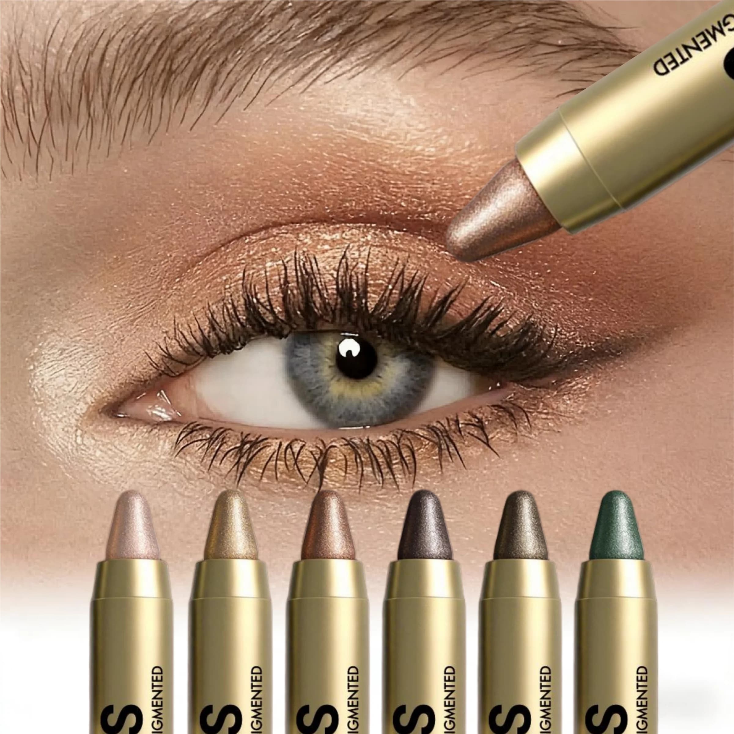 1PC Matita illuminante per occhi, impermeabile, a lunga durata e a prova di sbavature, crea un bellissimo trucco occhi perlescente