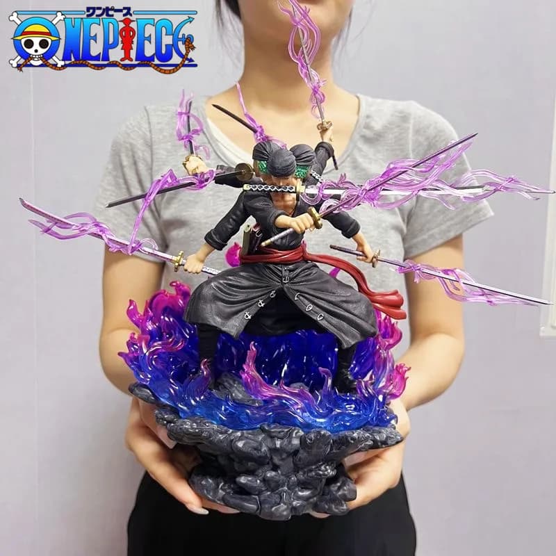 40 centimetri Anime One Piece Zoro Figura Wano Onigashima 9 Spade Stile Action Figurine Statua IN PVC Modello Da Collezione Decorazione Giocattolo Regalo