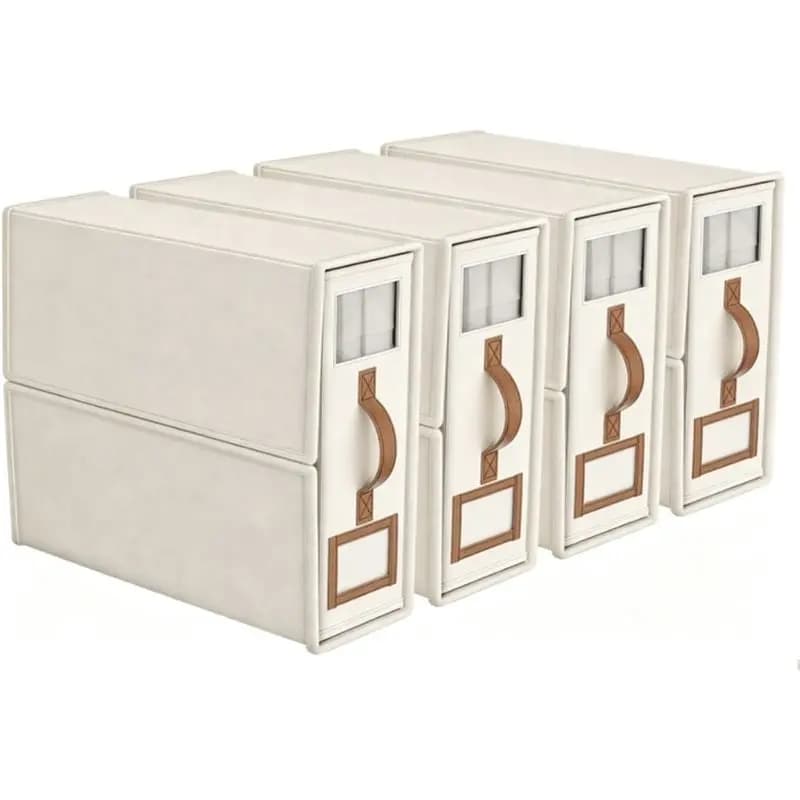 1Set Closet Organizer Boxes Fabric Storage Bins Bed Sheet Organizers Foldable Storage Containers