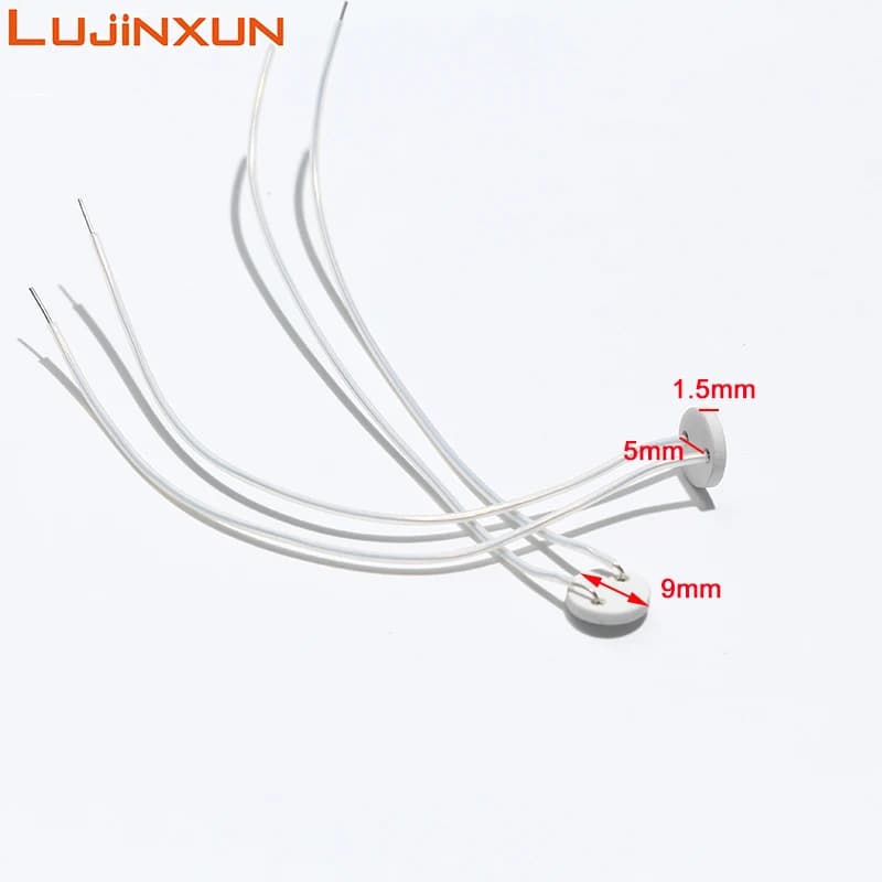 LUJINXUN Elemento Riscaldante In Allumina In Miniatura Diametro 9MM 1.5mm di Spessore 5V12V24V Riscaldatore Ceramico Circolare di Grado Industriale 1 pz