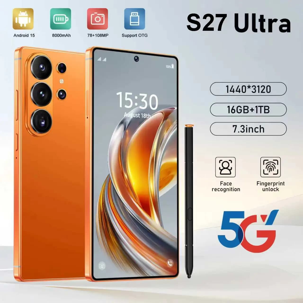 2026 HOT High Quality Silicone Case For S27 Ultra 7.3 Inch Smartphone Shockproof Cover Lite Moblie Phones Cases Accessories