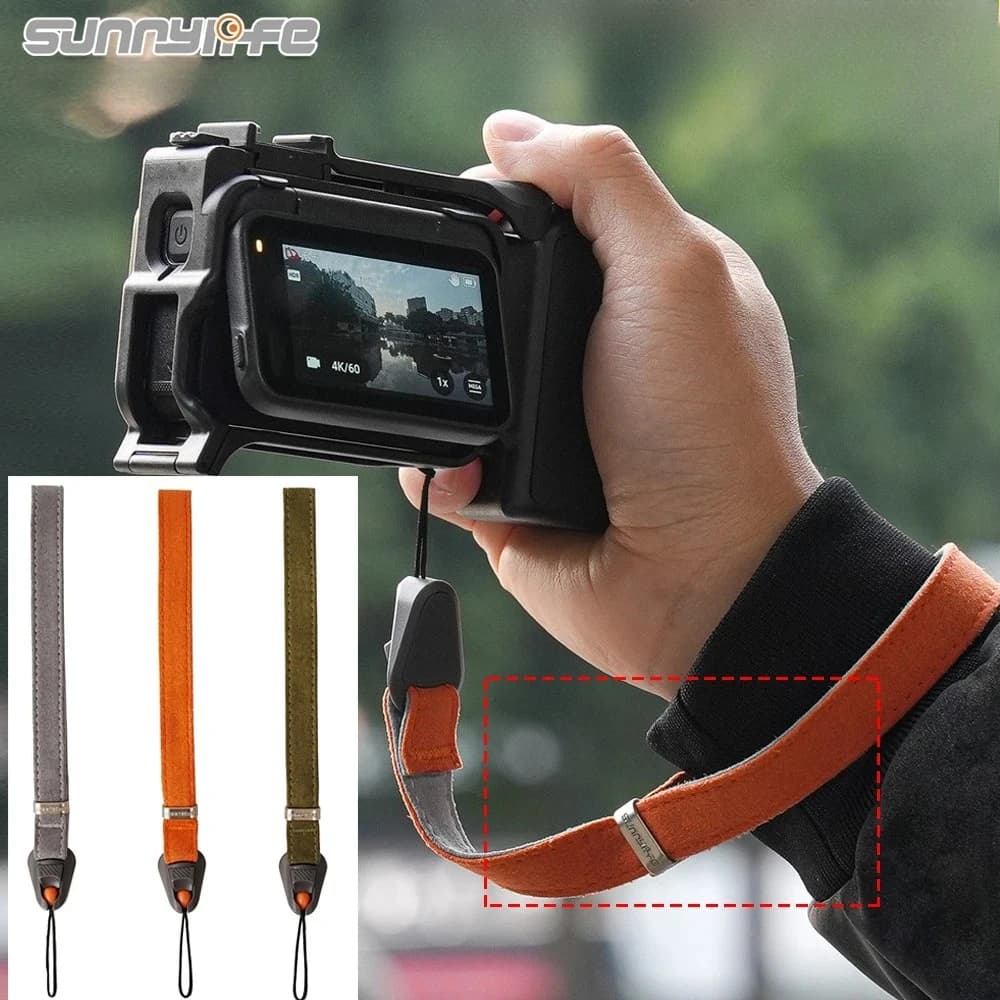 Cinturino da polso universale Sunnylife regolabile a sgancio rapido per fotocamere DSLR/DJI/Insta360 e action camera