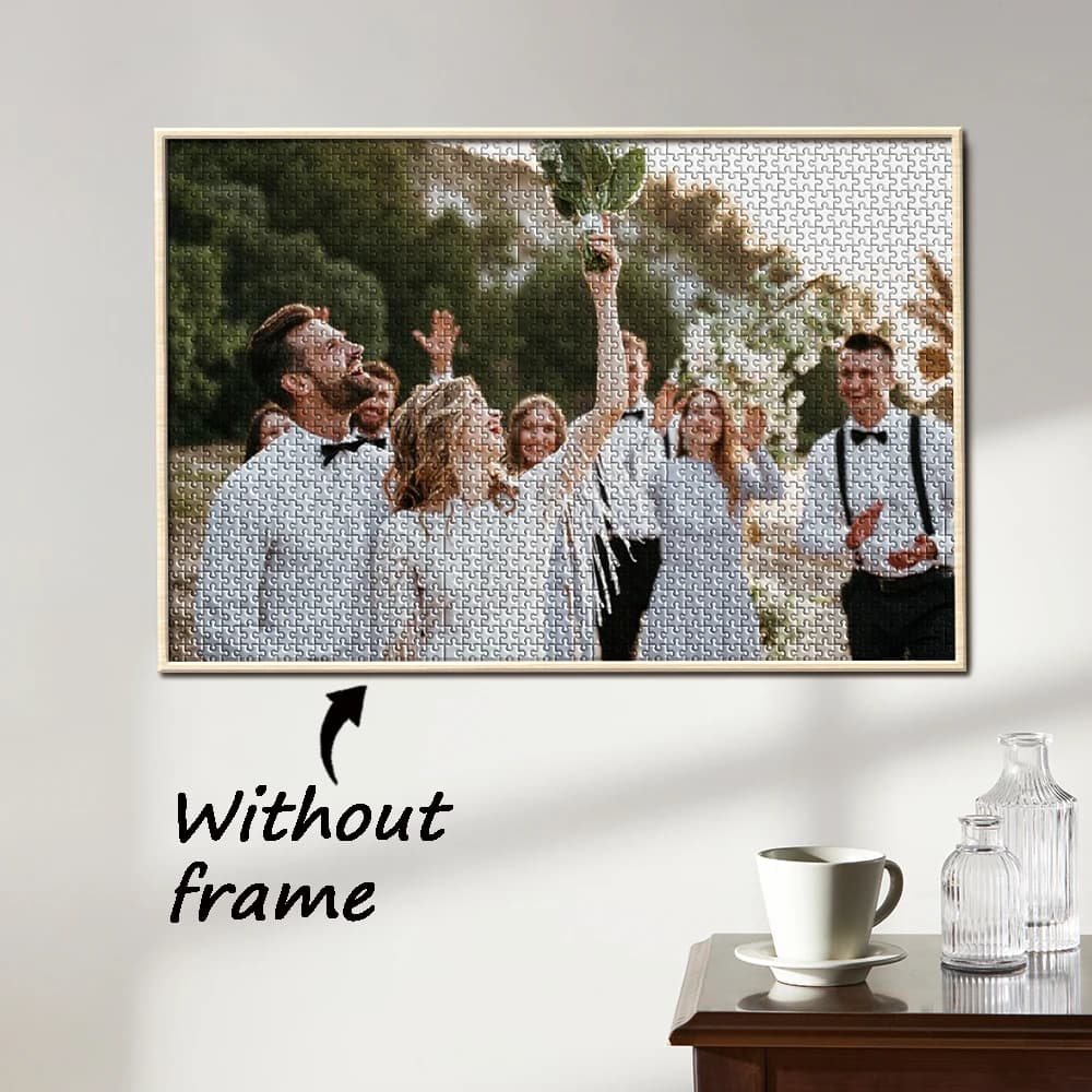 Personalized Wooden Custom Puzzles, Customizable Photos, Holiday Creative Gifts for Family and Friends, Customized Gifts
