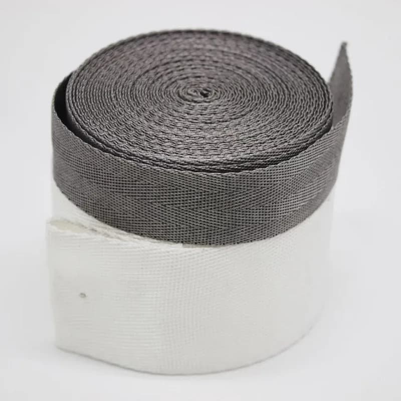 10 m/lot Ultra high molecular weight polyethylene UHMWPE anti-cut strip wear-resistant weaving safety weaving 25mm * 1mm white