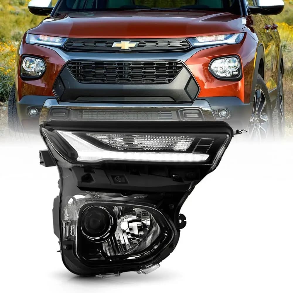 Faro a Proiezione LED con DRL per Chevy Trailblazer 2021-2023, Ricambio Lato Passeggero [Tipo Alogeno]