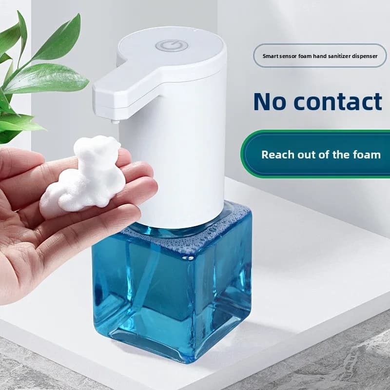 Nuovo distributore automatico di sapone liquido per mani con sensore automatico intelligente, macchina per bolle domestiche, dispenser di sapone liquido per mani senza pressione