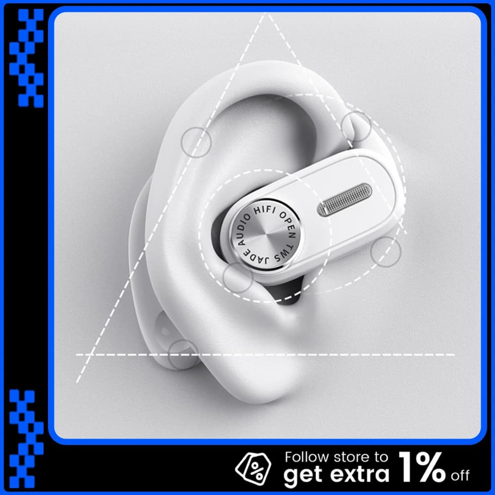 Fiio Jw1 Auricolare Hifi aperto Bluetooth5.3 IPX5 Cuffie da gioco Driver dinamico da 14,2 mm Auricolare sportivo per musica con microfono Accesso personalizzato per PC