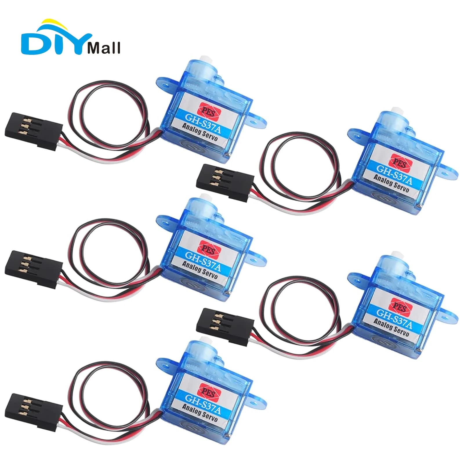 5 pz/lotto GH-S37D Micro Servo Digitale Mini Super Leggero 3.7g 90 Gradi per Aeroplano RC Elicottero Barca Auto