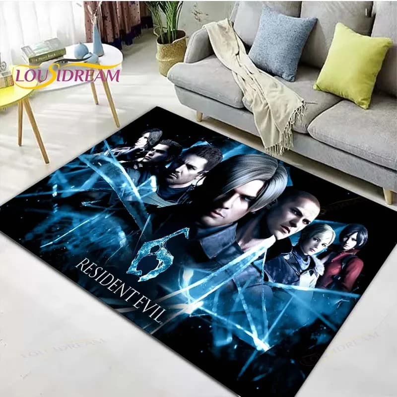2025 Fashion 3D Movie R-Resident Evil Printed Carpet Living Room Anti-Skid Area Rug Kids Bedroom Mats Yoga Mat Carpet Decor