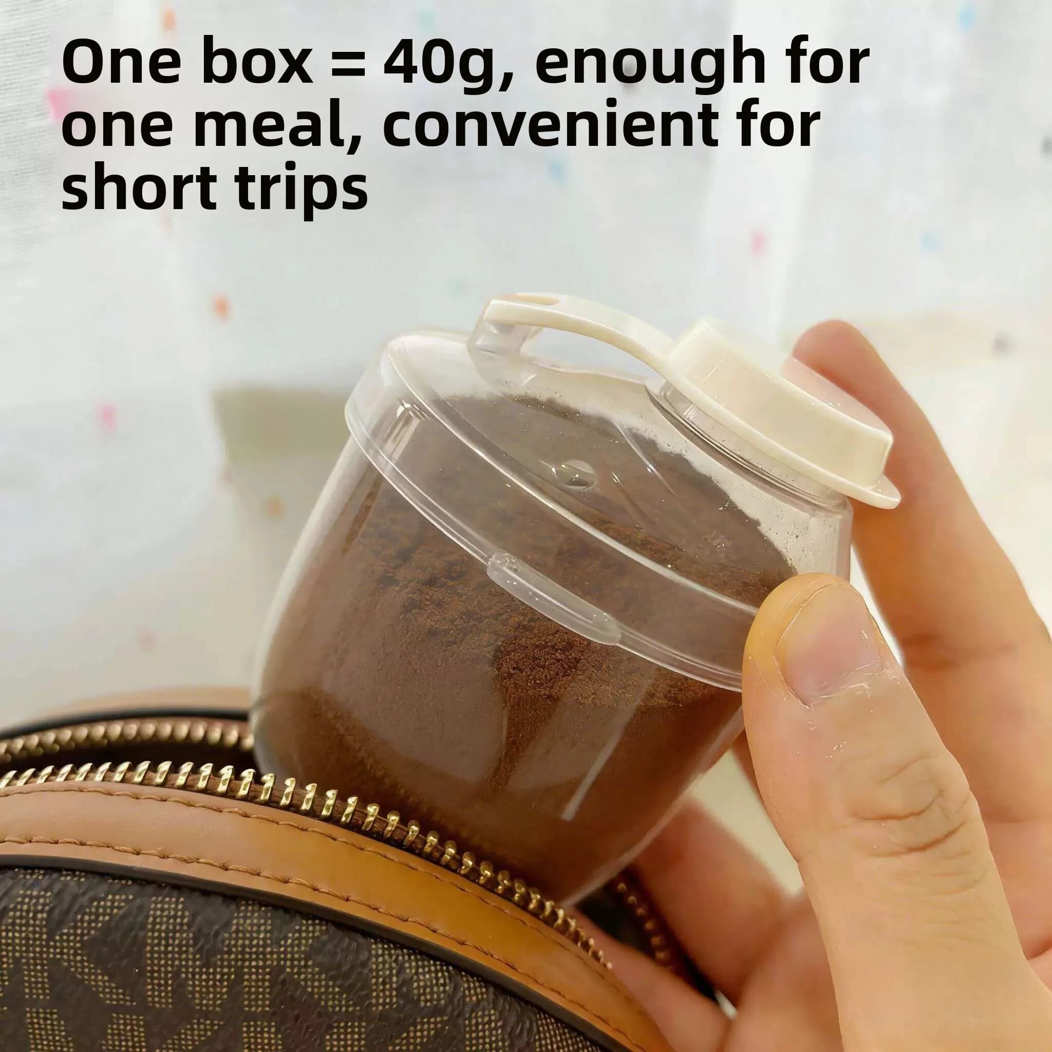 Portable Coffee Freeze-Dried Portion Box Protein Powder Food Grade PP Material Sealed Moisture Proof Canister