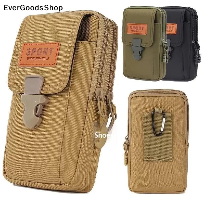 New Vertical Waist Bag, Man Belt Pouch Mobile Phone Bags For Men Phone Case Molle Pack, Small Tactical Duty Belt Storage Bag