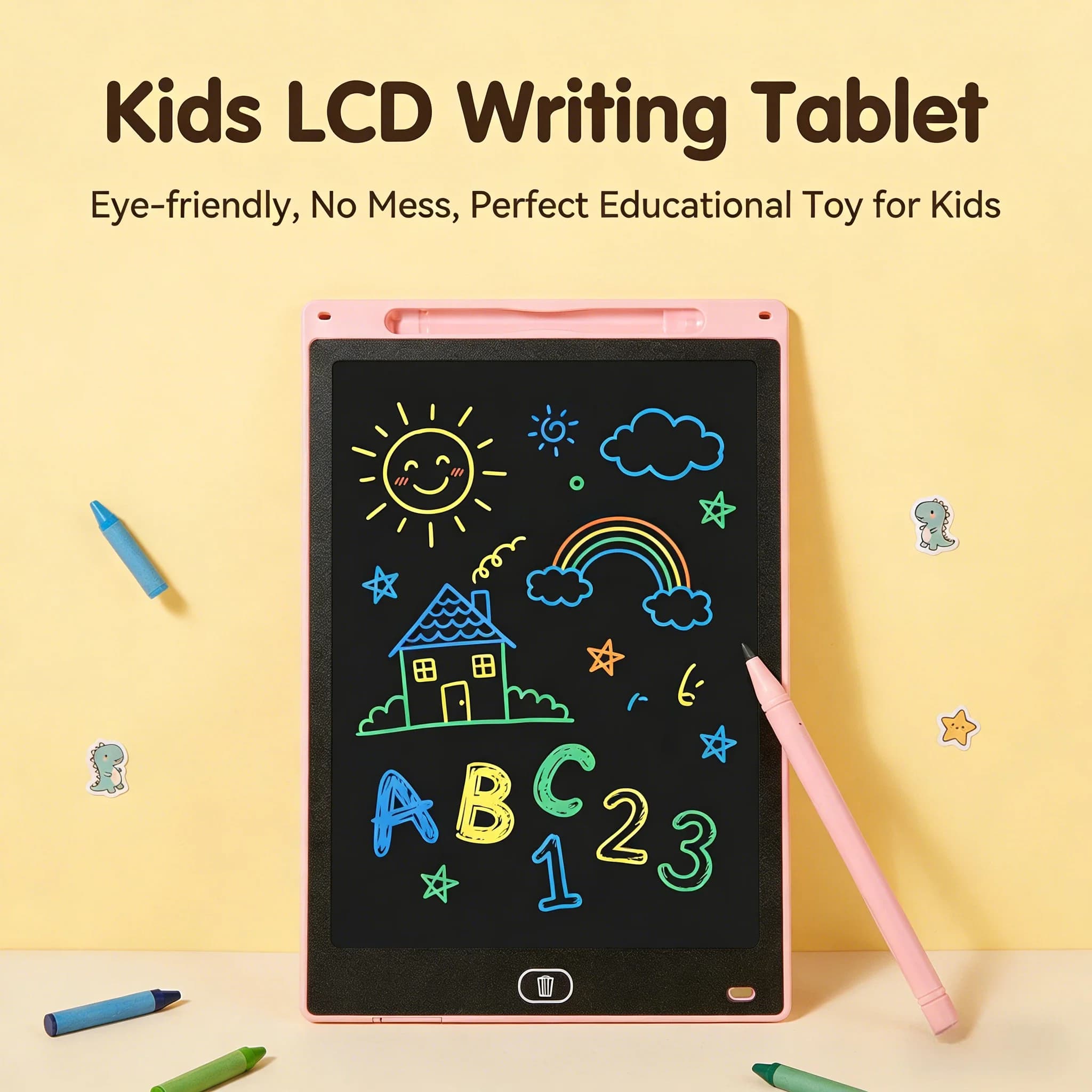 2PC 8.5/12 inch LCD Writing Board Electronic Tablet Board Drawing Tablet For 3 4 5 6 7 8 Years Kids Handwriting Pad Holiday Gift