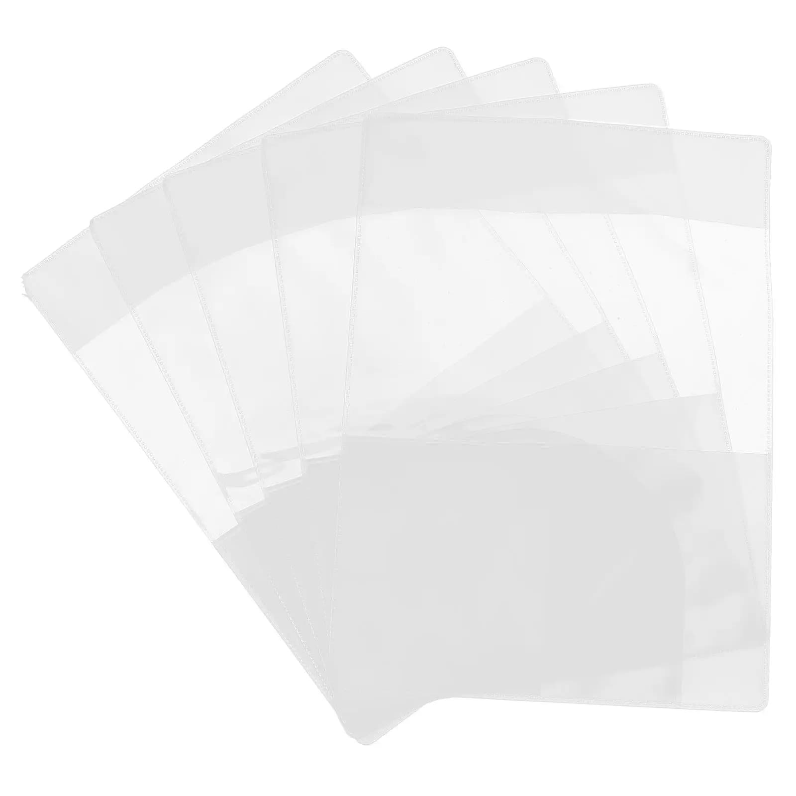 5Pcs Transparent Passport Protector Clear Waterproof Travel Holder for Passports Id Cards Airport Security Passport Organizer