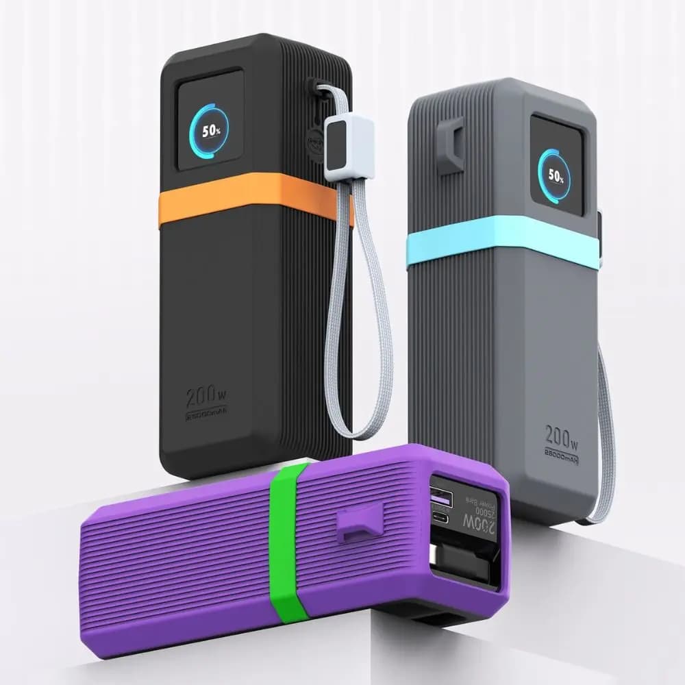 Shockproof Silicone Case Dustproof Portable Protective Cover Soft Carrying Case for UGREEN 200W 25000mAh Power Bank-PB728 Travel