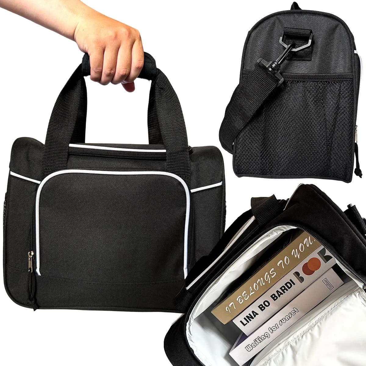 NEW High Capacity Handbag Versatile Man Women Commuter Storage Crossbody Bags Handheld Makeup Bag Outdoors Travel Picnic Bag